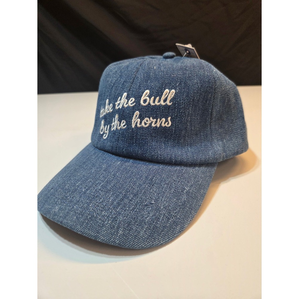 Kacey Lee Kacey Musgraves Denim Dad Hat Take Bull By Horns NWT Blue